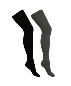 Over The Knee Socks Black & Grey